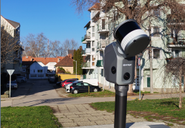3D lézerszkenner utcakép
